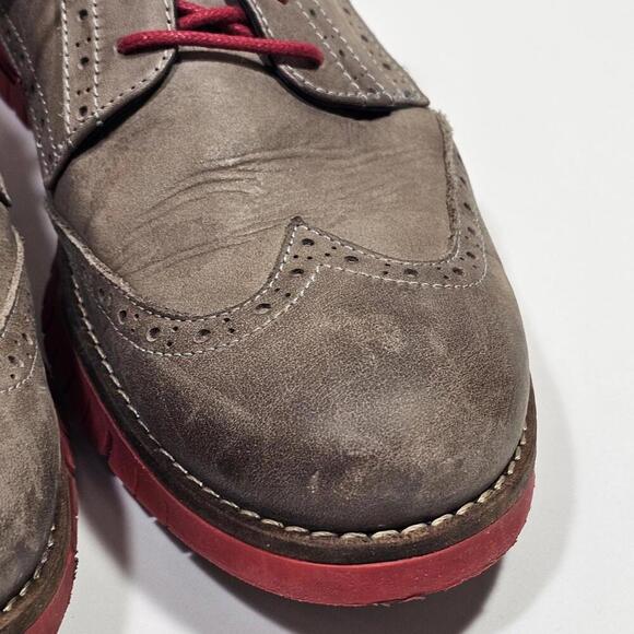 The Lisbon Walker Sint Maarten Brown / Red Mens Size EU 44 US 10 Hand Made Shoes main image 8